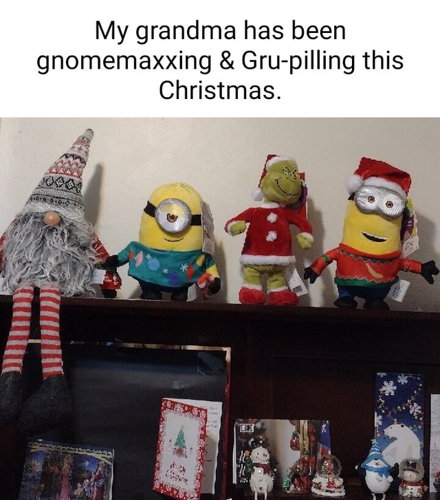 My grandma has been gnomemaxxing & Gru-pilling this Christmas. - iFunny ...