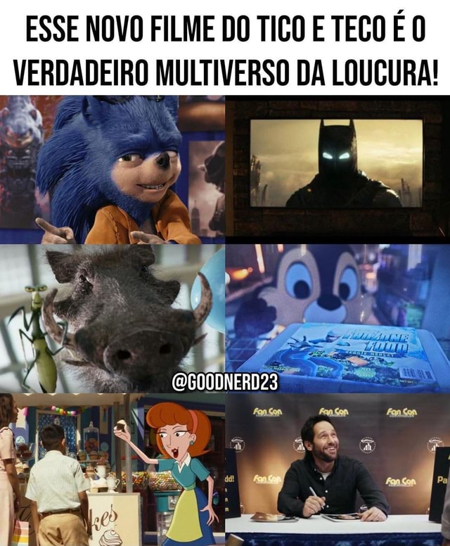 Sonic Feio vai parar em novo filme do Tico e Teco