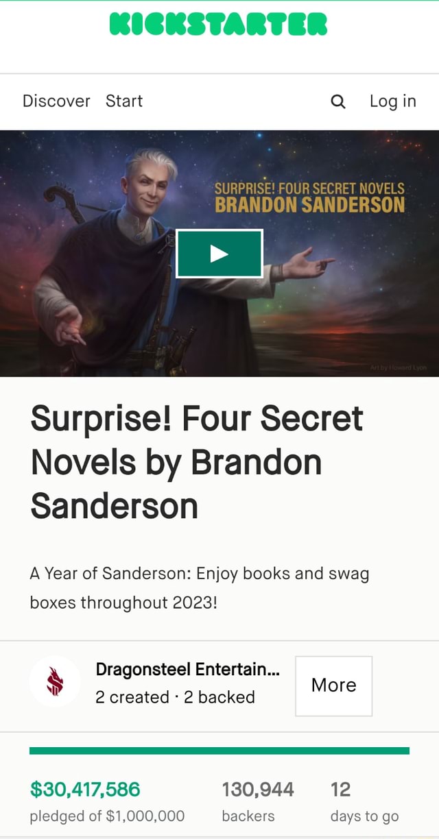 Surprise! Four Secret Novels by Brandon Sanderson by Dragonsteel