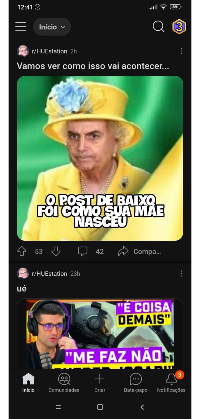 Vamos vê as suas : r/HUEstation