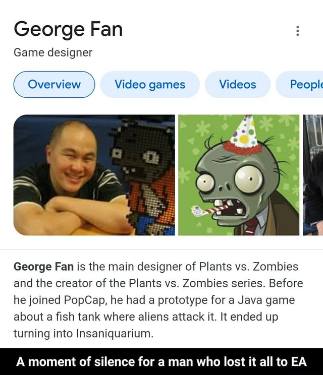 How George Fan created the wacky Plants vs. Zombies a decade ago