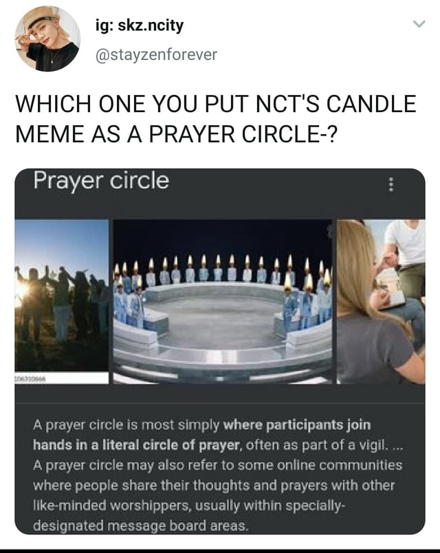 HasBeen on X: join the prayer circle: 