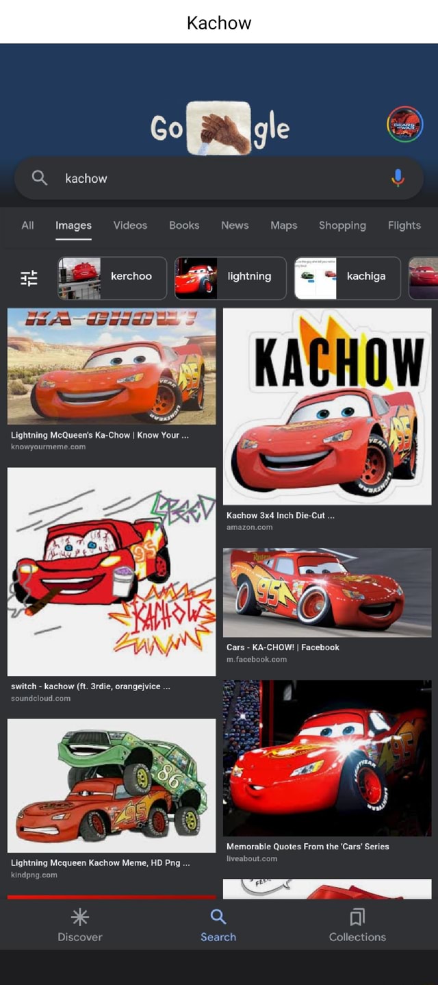 Kachow Go gle kachow All Images Videos Books News Maps Shopping