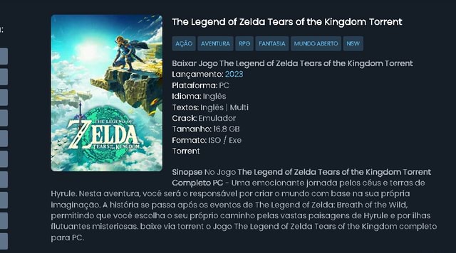 [Emulação] Emular The Legend of Zelda Tears of the Kingdom