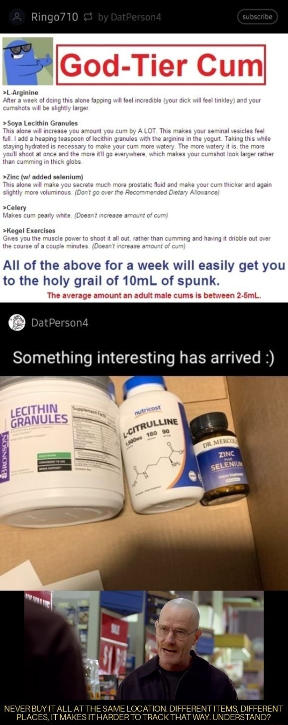 Cum holy grail