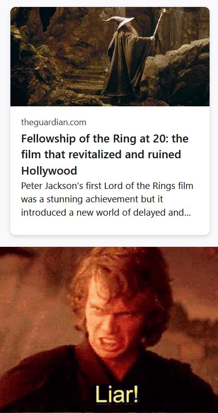 Fellowship of the Ring at 20: the film that revitalised and ruined