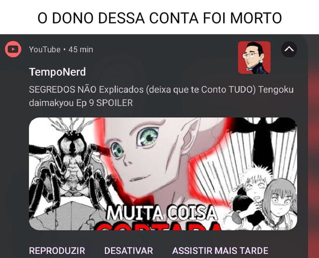 O DONO DESSA CONTA FOI MORTO  * 45 min TempoNerd SEGREDOS