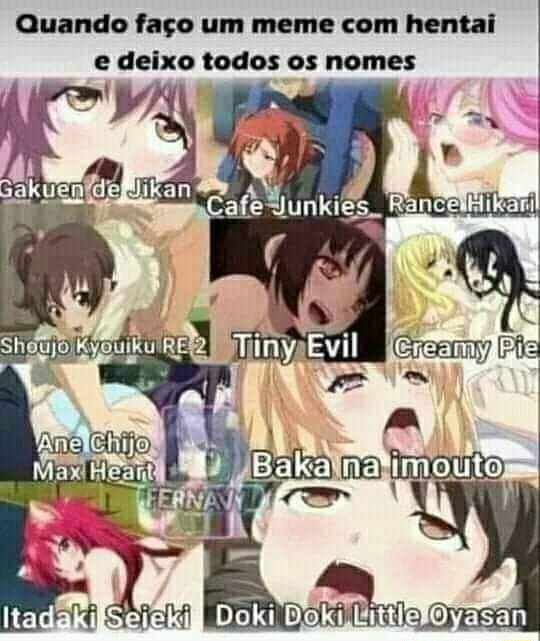 MEMES de 𝘏𝘌𝘕𝘛𝘈𝘐S (É muito leitinho) - Anime United