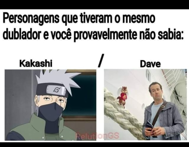 Personagens Com os Mesmos Dubladores! on X: Tu faz falta no