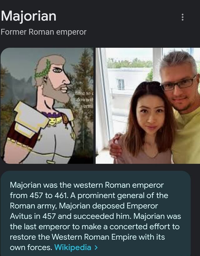 Majorian Former Roman Emperor Majorian Was The Western Roman Emperor ...