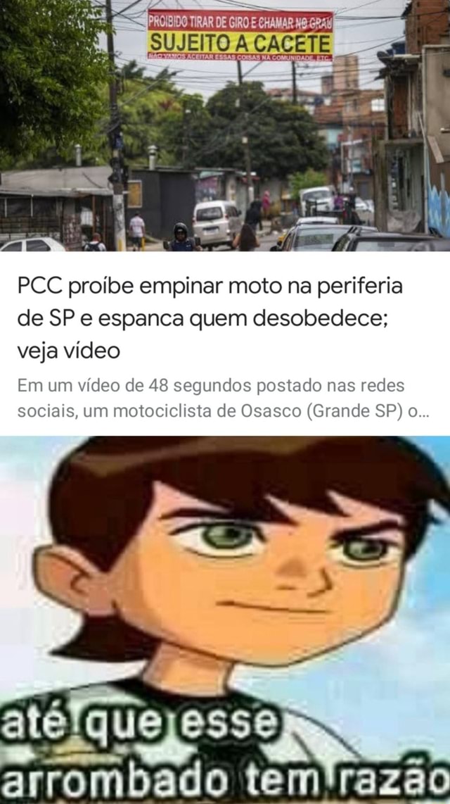 PCC proíbe empinar moto na periferia de SP e espanca quem desobedece; veja  vídeo