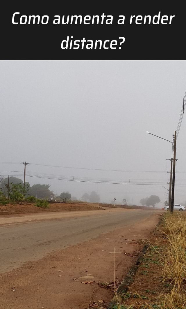 Como aumenta a render distance? - iFunny Brazil