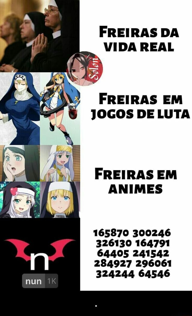 FREIRAS DA VIDA REAL FREIRAS EM JOGOS DE LUTA FREIRAS EM ANIMES