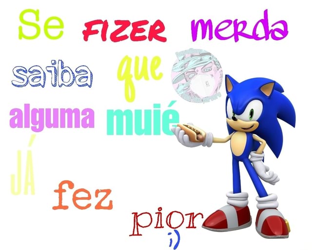 Eu quero que vocês fazem memes com este Sonic triste