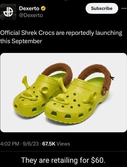 Shrek crocs on Houston｜TikTok Search