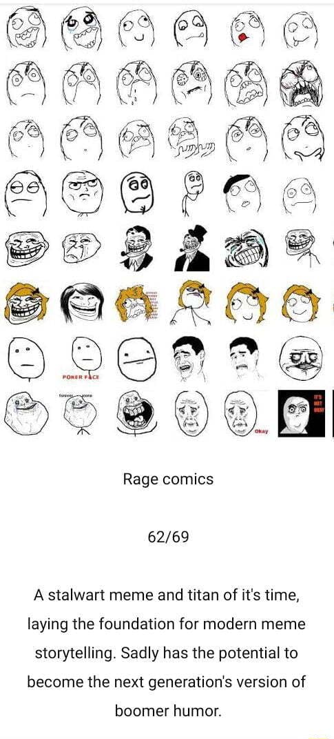 GO ceo Rage comics A stalwart meme and titan of it's time, laying