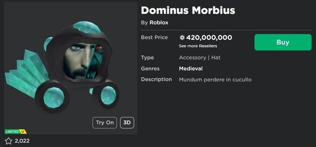 Dominus Hats - Roblox