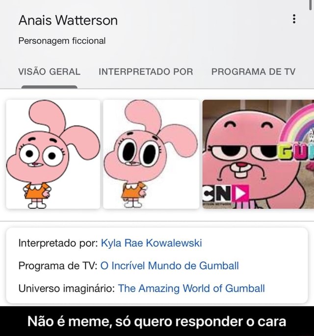 Anaís Watterson  O Incrível Mundo de Gumball Online