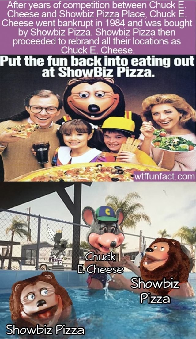 After Years Of Competition Between Chuck E. Cheese And Showbiz Pizza ...