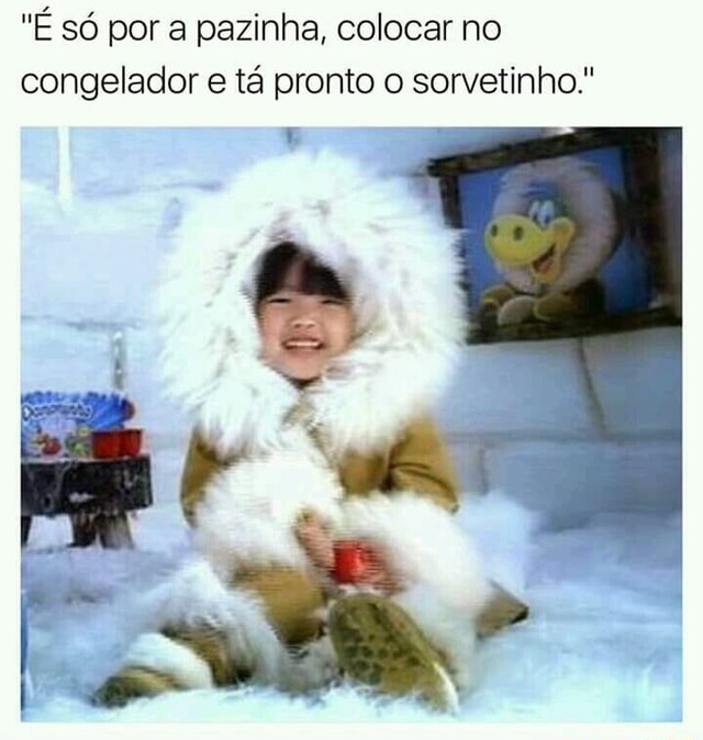 E ta pronto o sorvetinho 😂