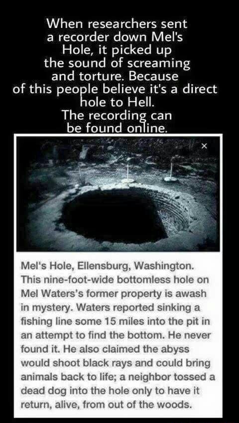 Mel's Hole in Ellensburg, Washington - is it fact or fiction?!