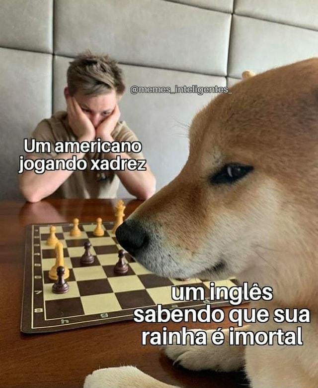 Quando eu tô jogando xadrez e 0 cara começa a usar a rainha Sua morte trará  a paz. - iFunny Brazil