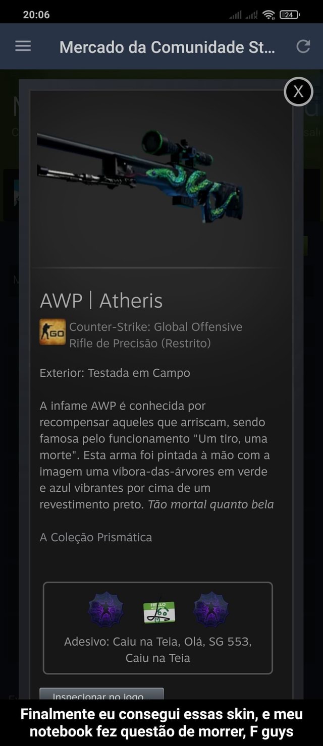 AWP  Atheris (Testada em Campo)