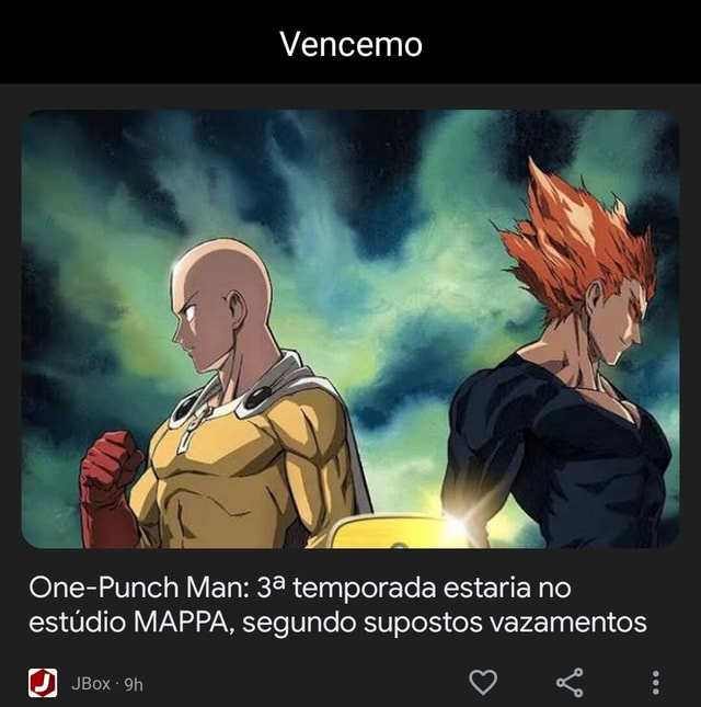 One-Punch Man: 3ª temporada estaria no estúdio MAPPA, segundo supostos  vazamentos