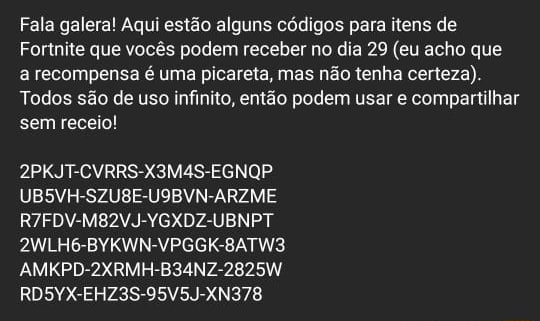 Codigo Fortnite  MercadoLivre 📦