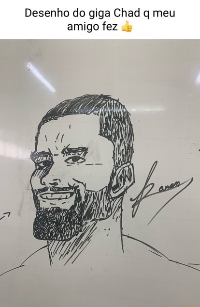 Giga Chad versão DBR (Peguei uma colinha, mas foi só para ser mais rápido  de fazer o desenho, espero que gostem) : r/PedroDBR