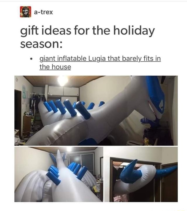 Gift ideas for the holiday season giant inflatable Lugia that