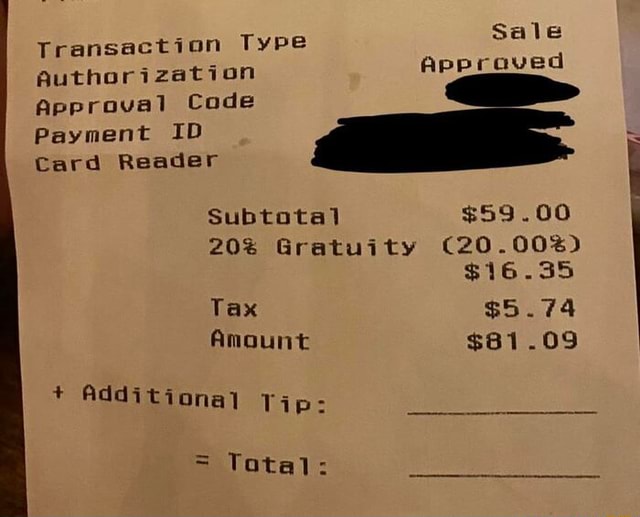 Transaction Type Sale Appraved Authorization Approval Code Payment ID ...