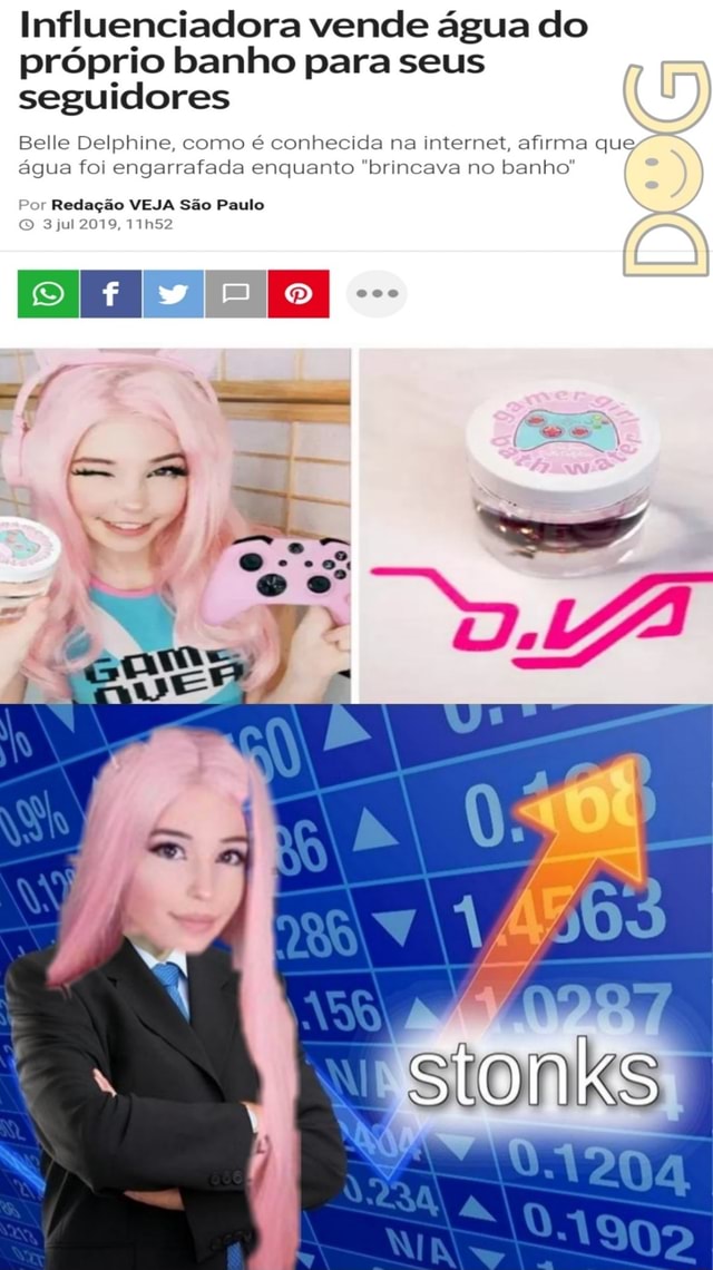 Belle Delphine: a menina que virou meme por vender água do banho -  Dicionário Popular