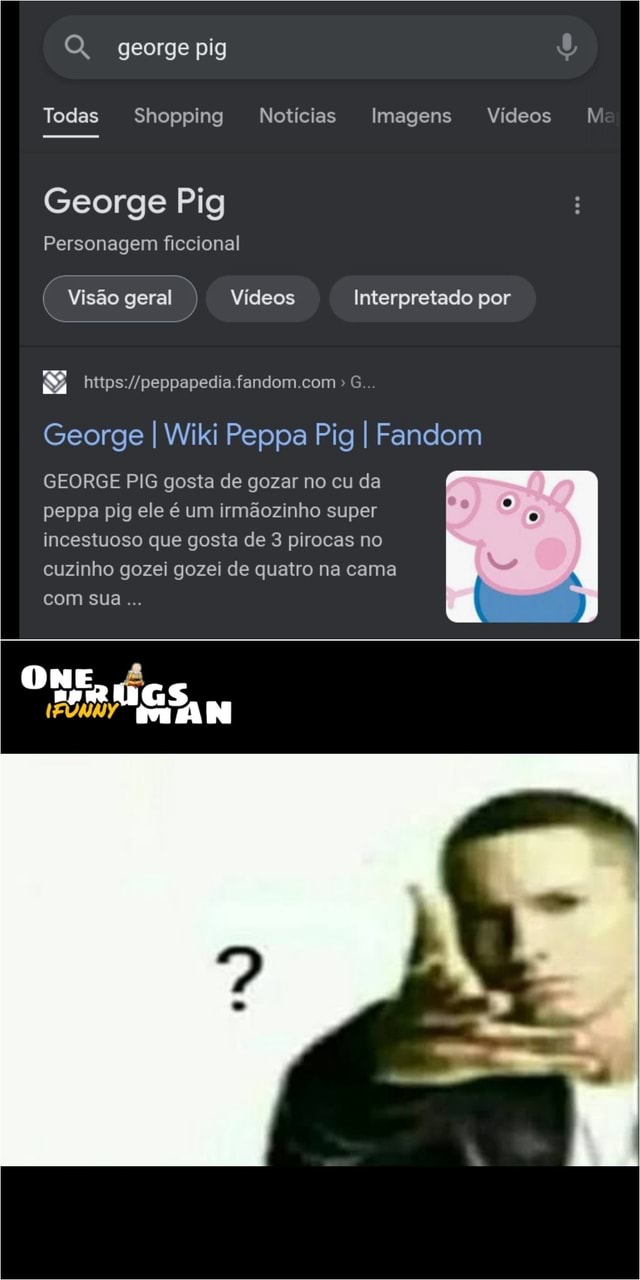 George Pig Personagem ficcional Interpretado por Vídeos George Pig