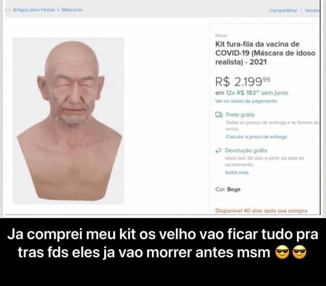 O velho por trás da máscara