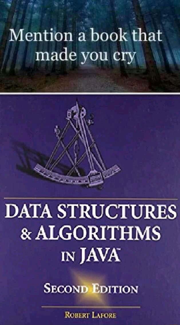Which book made cry? - Mention a book that made you cry DATA STRUCTURES ...
