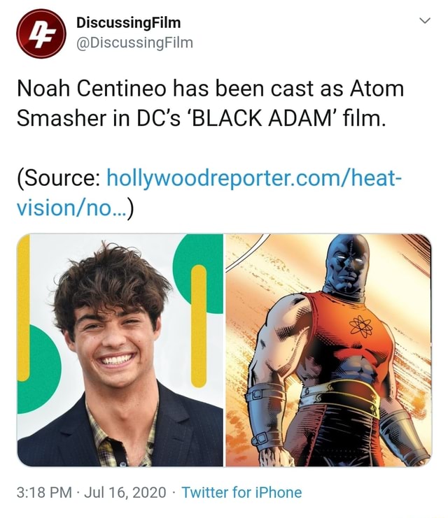 Who Is Noah Centineo's 'Black Adam' Hero Atom Smasher? – The Hollywood  Reporter