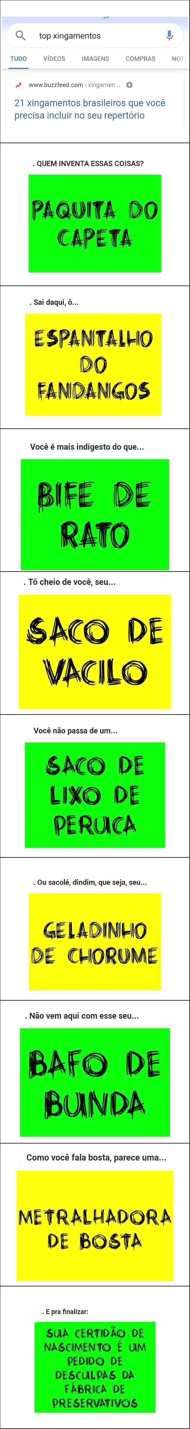 31 xingamentos brasileiros para incluir no seu repertório