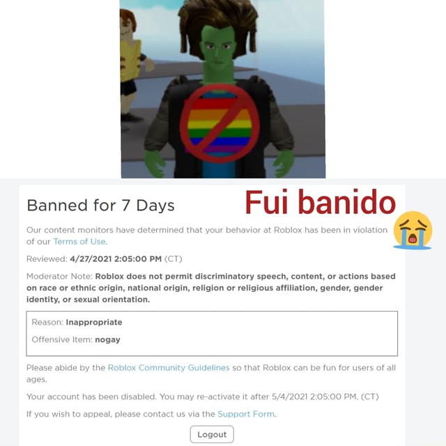 why was i moderated on roblox｜Pesquisa do TikTok