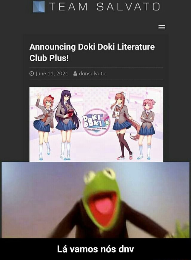 Announcing Doki Doki Literature Club Plus! - Team Salvato