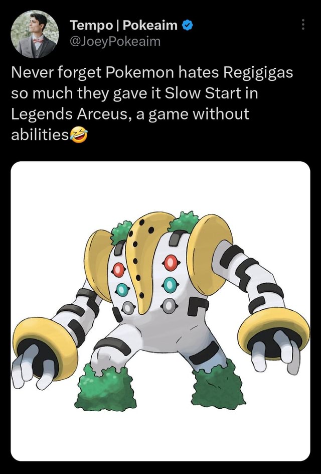 Someone At Pokémon Hates Regigigas, It's Actually Hilarious