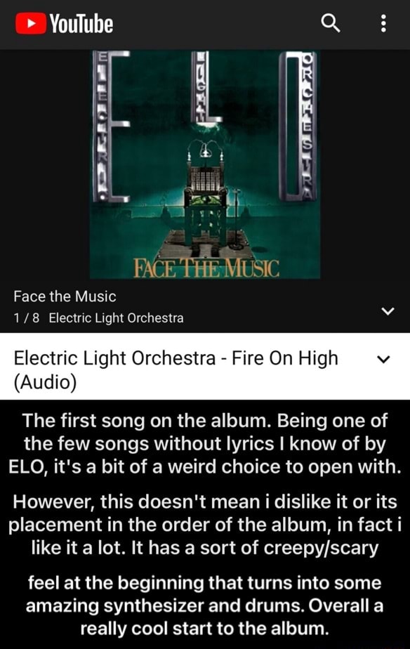 FIRE ON HIGH LYRICS by ELECTRIC LIGHT ORCHESTRA: Fire on High