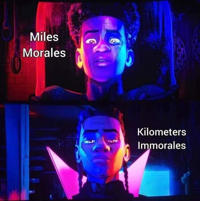 Miles Morales Kilometers Immorales - iFunny Brazil