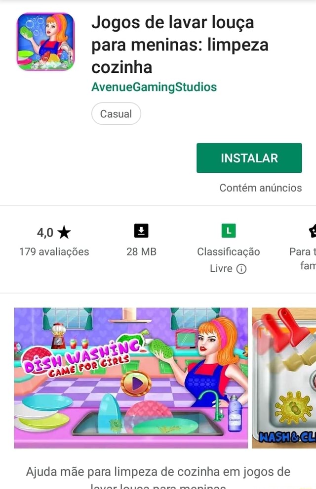 Jogos de lavar louça para meninas: limpeza cozinha 3,7