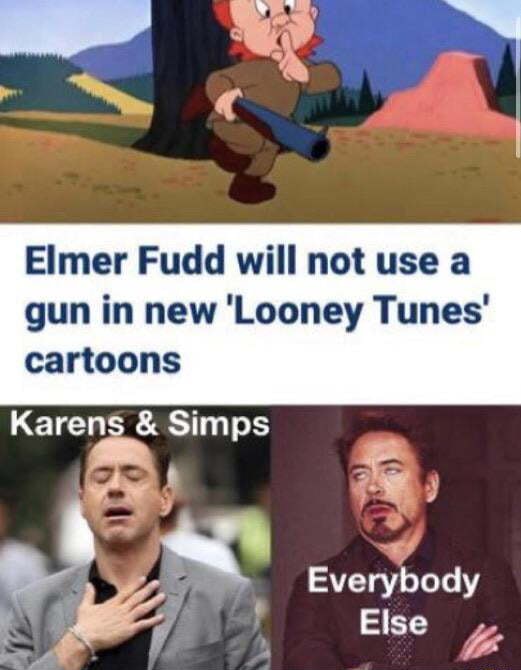 Elmer Fudd glue meme : r/LooneyTunesMemes