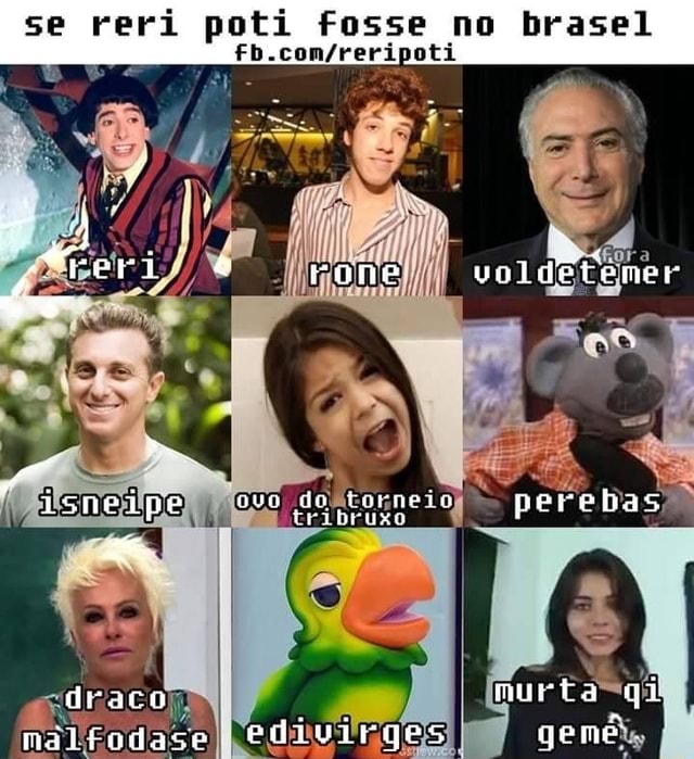 No brasil potter fosse fb.com/reripoti - iFunny Brazil