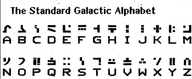 The Standard Galactic Alphabet - iFunny Brazil