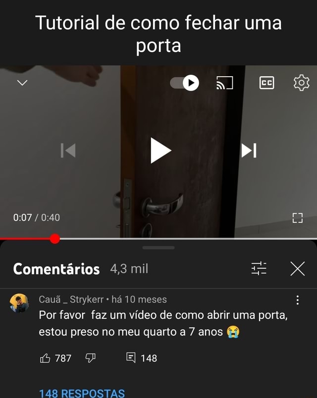 Como fechar um vídeo para comentários no