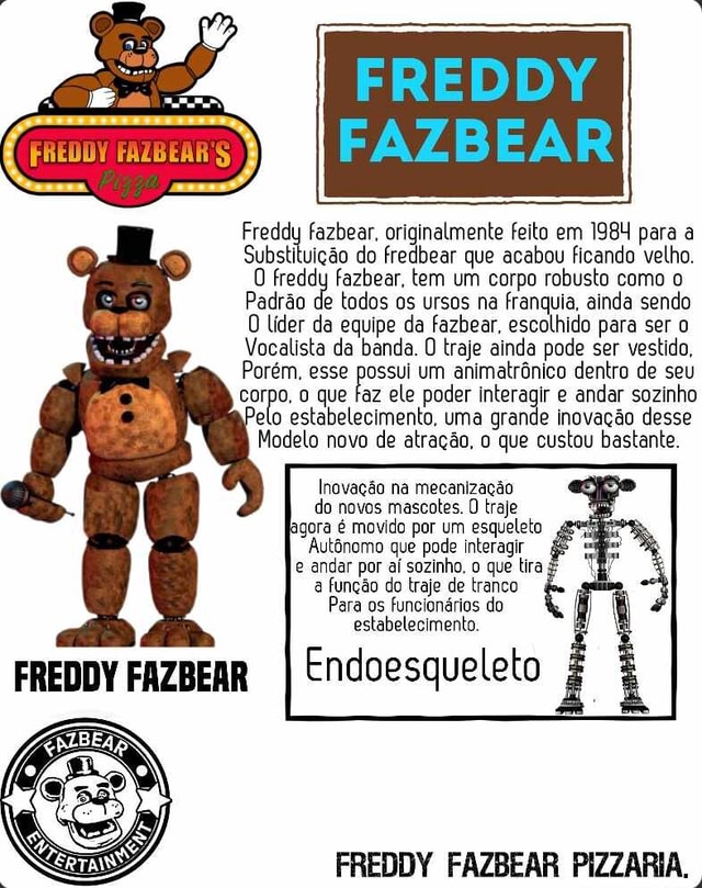 Como seria se o primeiro Freddy não fosse consertado e virasse o Fredd