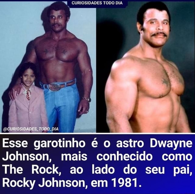 Dwayne Johnson e The Rock fazem aniversário no mesmo dia! Ambos nasceram em  2 de maio de 1972. IMPOSSÍVEL. - iFunny Brazil